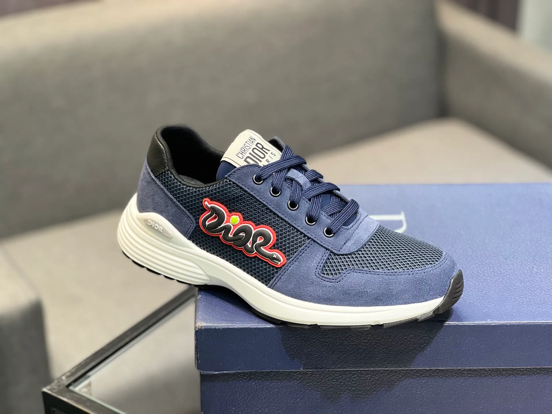 Men's shoes 💰420 [Dior] popular men's shoes, imported mesh splicing material, really inside. Original sole provided by the original factory, 38-45 (45 customized, non-refundable)